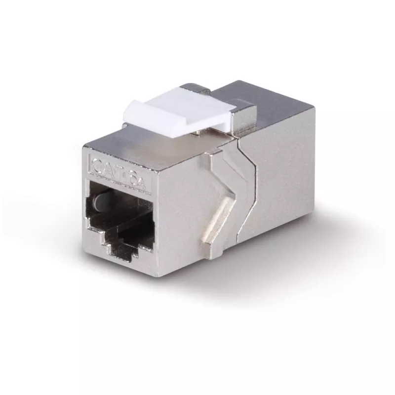 Netwerkkabel Lindy CAT 6A Female Coupler Keystone RJ-45 plat metaalkleurig 1 stuk