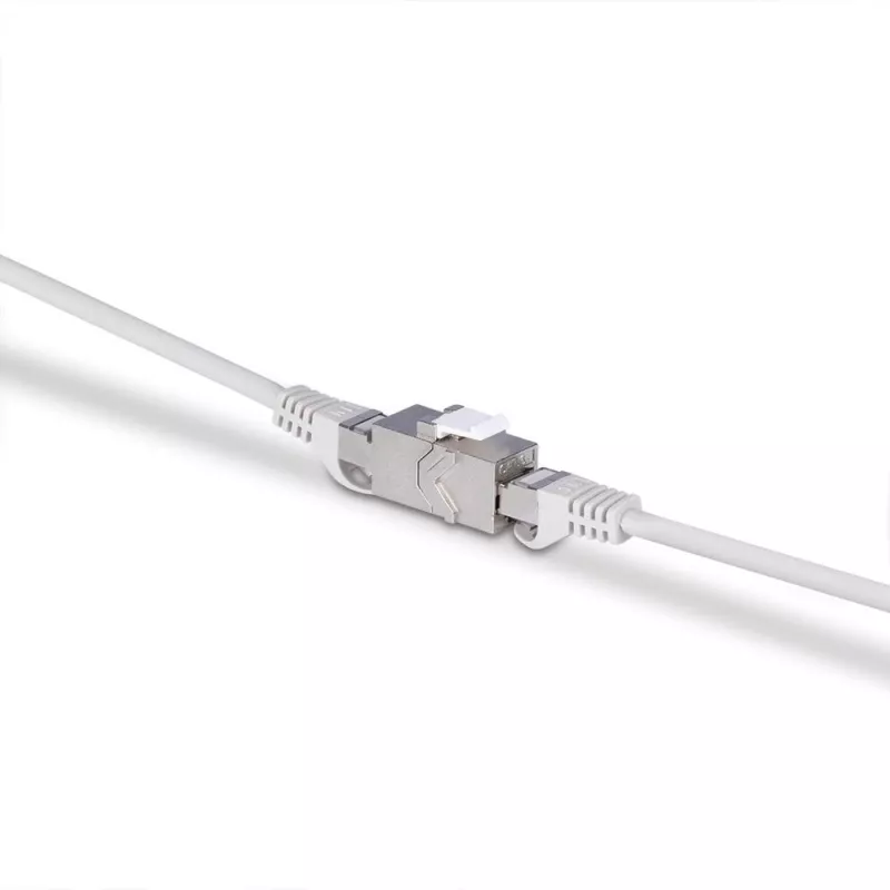 Netwerkkabel Lindy CAT 6A Female Coupler Keystone RJ-45 plat metaalkleurig 1 stuk