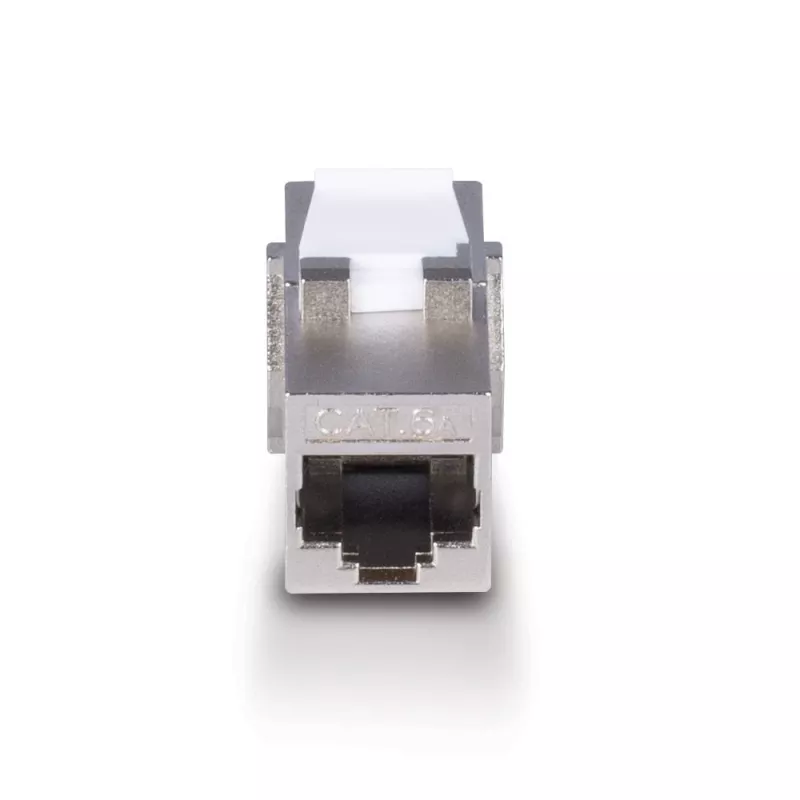 Netwerkkabel Lindy CAT 6A Female Coupler Keystone RJ-45 plat metaalkleurig 1 stuk