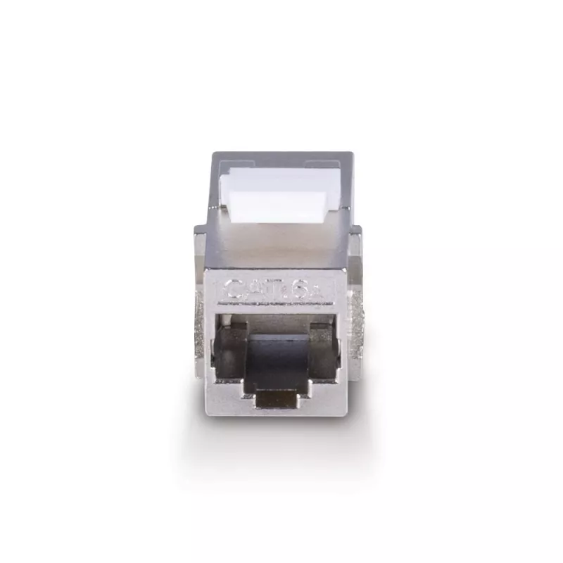 Netwerkkabel Lindy CAT 6A Female Coupler Keystone RJ-45 plat metaalkleurig 1 stuk