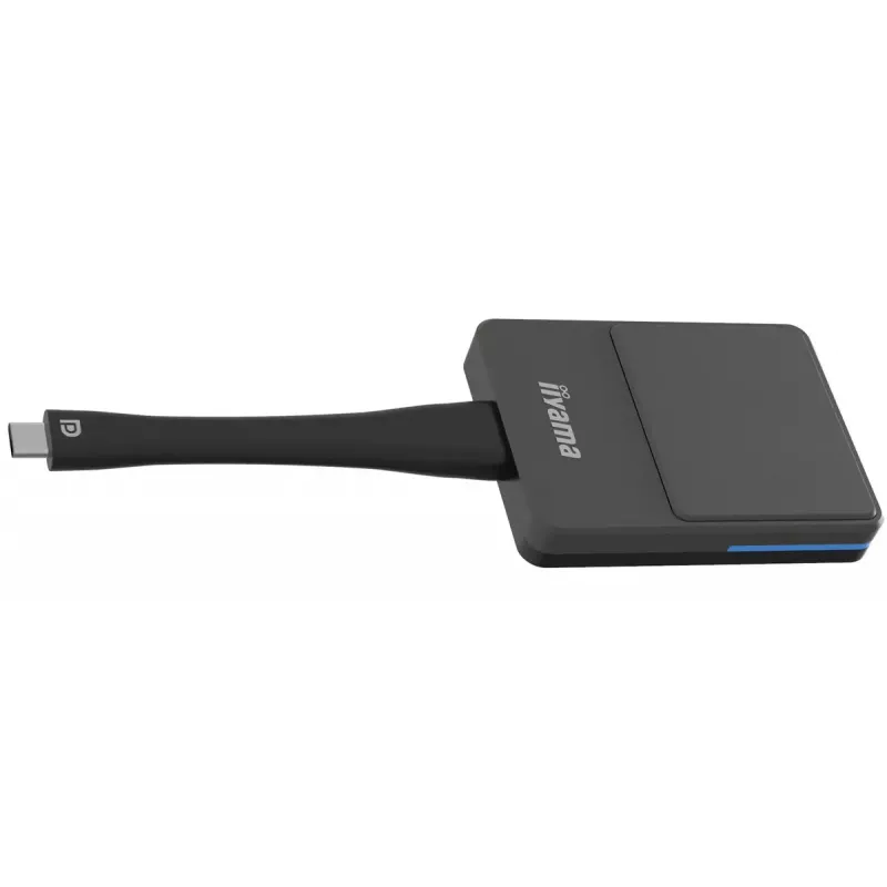 iiyama WP D002C draadloze presentatiedongle, USB-C (DP-Alt), E-Share, zilver/zwart