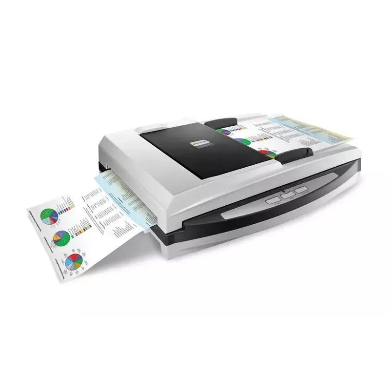 Plustek SmartOffice PL4080 ADF-vlakbed- & ADF-scanner 600 x 600 DPI A4 zwart, grijs