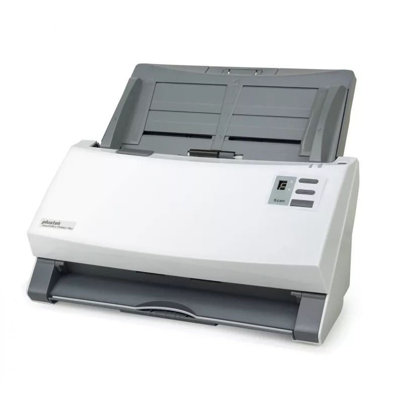 Plustek SmartOffice PS406U Plus ADF-scanner 600 x 600 DPI A4 grijs, wit