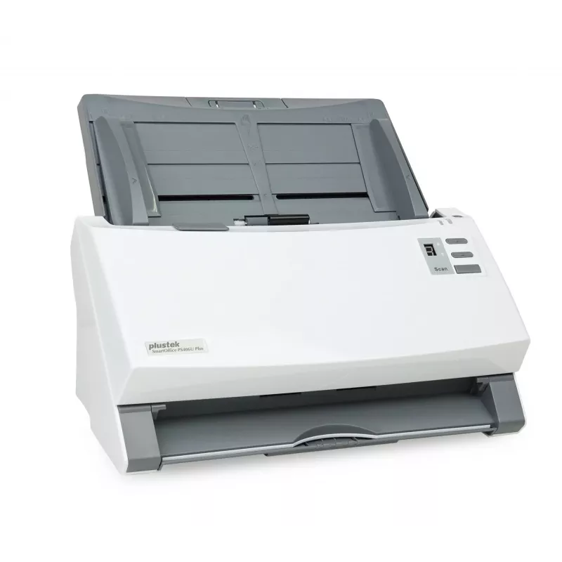 Plustek SmartOffice PS406U Plus ADF-scanner 600 x 600 DPI A4 grijs, wit