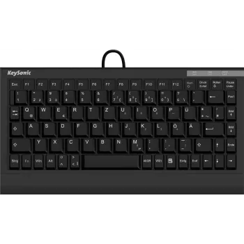 KeySonic ACK-595C+ (DE) toetsenbord kantoor USB QWERTZ Duits zwart