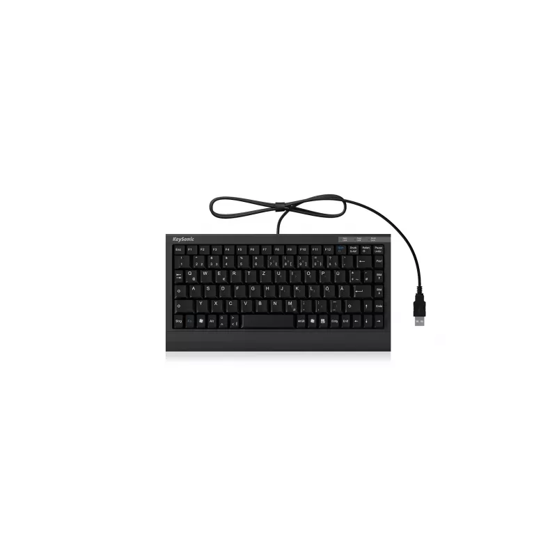KeySonic ACK-595C+ (DE) toetsenbord kantoor USB QWERTZ Duits zwart