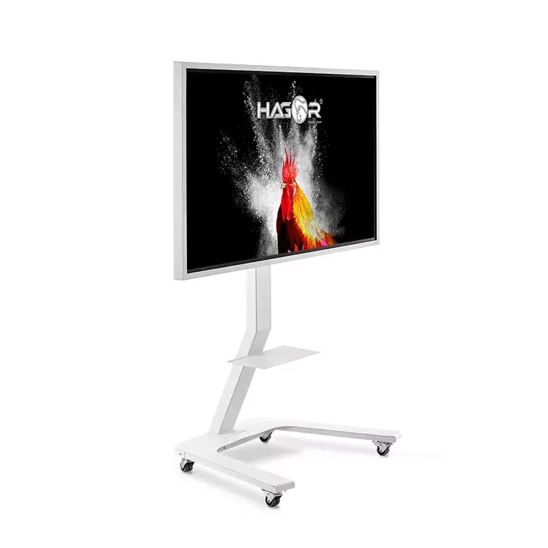 Hagor ST SA Flip II mobiele trolley voor Samsung Flip WM65R 65 inch, wit