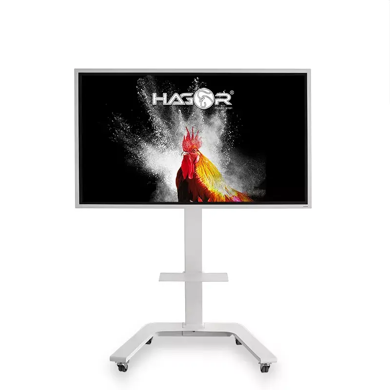Hagor ST SA Flip II mobiele trolley voor Samsung Flip WM65R 65 inch, wit