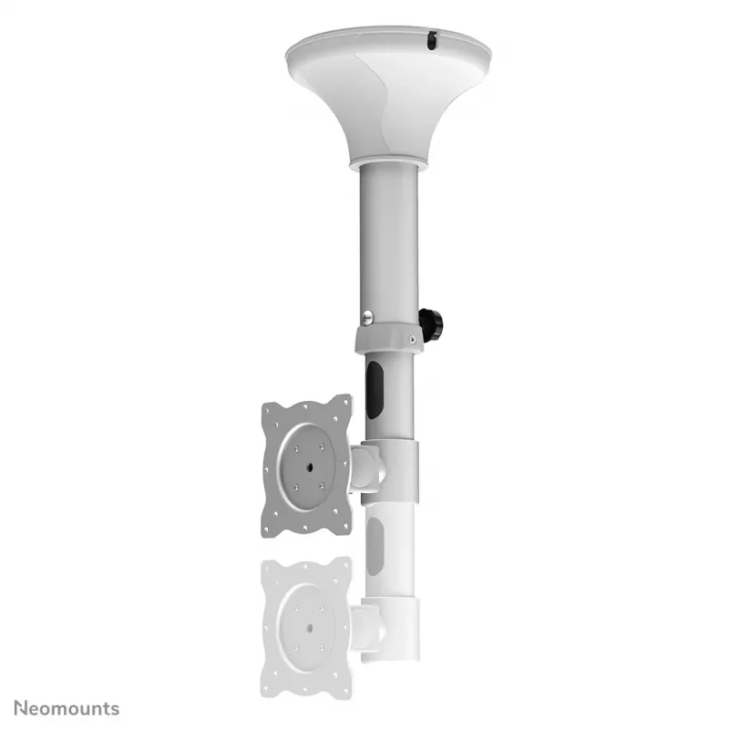 Neomounts FPMA-C025SILVER monitor-/TV-plafondbeugel 10-30 inch - h 37-47 cm - kantelbaar