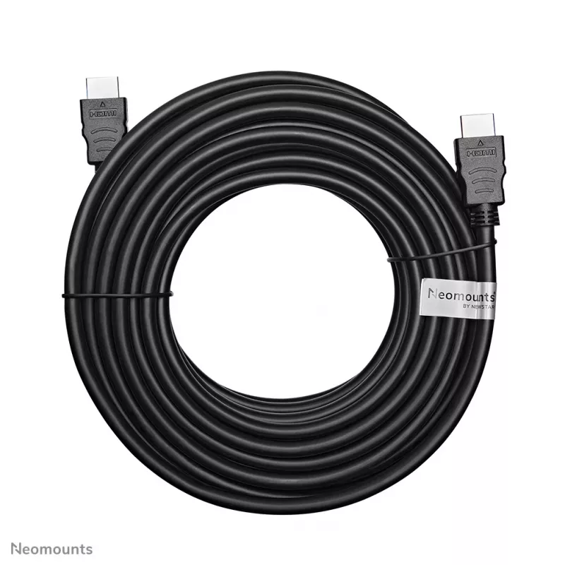 Neomounts HDMI35MM HDMI-kabel - 10 meter, 10 m, HDMI type A (standaard), HDMI type A (standaard), 10,2 Gbit/s, zwart