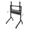 B-Tech BT8545/B tv-trolley, 55–86 inch, VESA 900x600, max. 100 kg, met plank, zwart