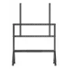 B-Tech BT8546/B tv-trolley, 65–110 inch, VESA 1000x900, max. 125 kg, met plank, zwart