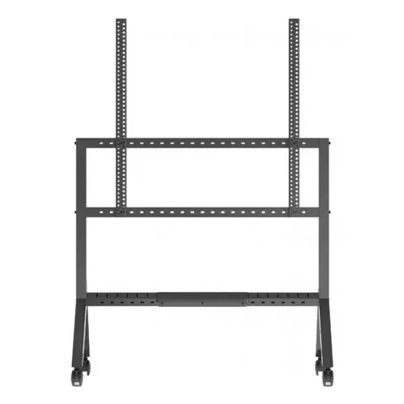 B-Tech BT8546/B tv-trolley, 65–110 inch, VESA 1000x900, max. 125 kg, met plank, zwart