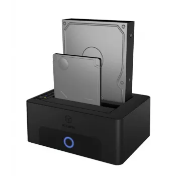 ICY BOX 2-bay docking- en kloonstation voor 2.5 inch of 3.5 inch SATA-schijven naar USB 3.0-host