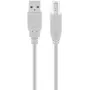 USB-A-naar-USB-B-kabel GOOBAY 68712, USB 2.0 HiSpeed, 1,8 m, grijs