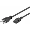Stroomkabel Goobay 93617 zwart 2 m SEV 1011 IEC C13