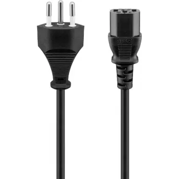 Stroomkabel Goobay 93617 zwart 2 m SEV 1011 IEC C13