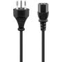 Stroomkabel Goobay 93617 zwart 2 m SEV 1011 IEC C13