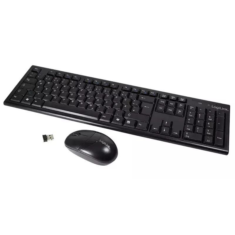 Draadloze toetsenbord-muisset LogiLink ID0104 zwart
