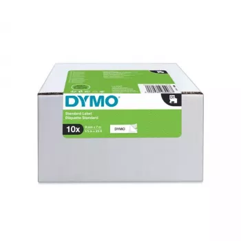 DYMO Authentic D1-labels | 9mm x 7m rol | zwarte opdruk op wit | zelfklevende etiketten voor LabelManager labelprinters | 10 stuks