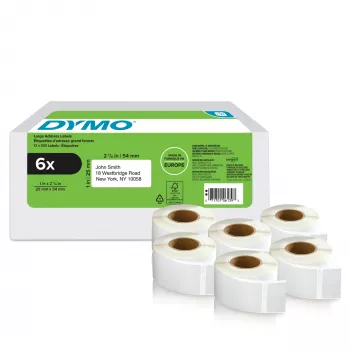 Labelprinter DYMO 2177564 wit 2,5 cm x 5,4 cm 6000 etiketten