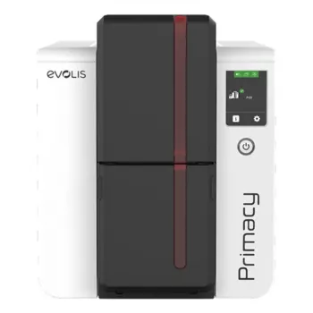 Plastickaartprinter Evolis Primacy 2 — kleursublimatie/hars-thermotransfer, 300 x 1200 DPI, 100 vel invoer, Fast Ethernet