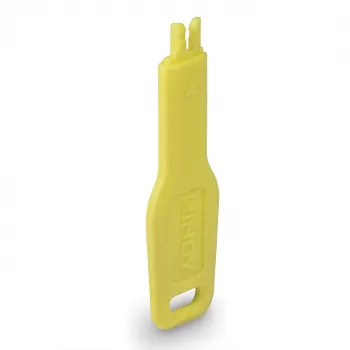 Portblocker-sleutel Lindy 47899 voor RJ-45-poorten, geel, 20×74,5×5,9 mm