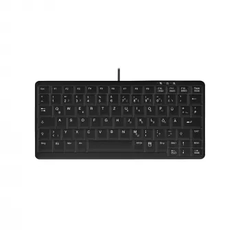 Cherry Active Key AK-4100-U-B/GE Mini toetsenbord, USB, zwart, Duitse indeling