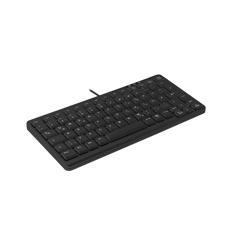 Cherry Active Key AK-4100-U-B/GE Mini toetsenbord, USB, zwart, Duitse indeling