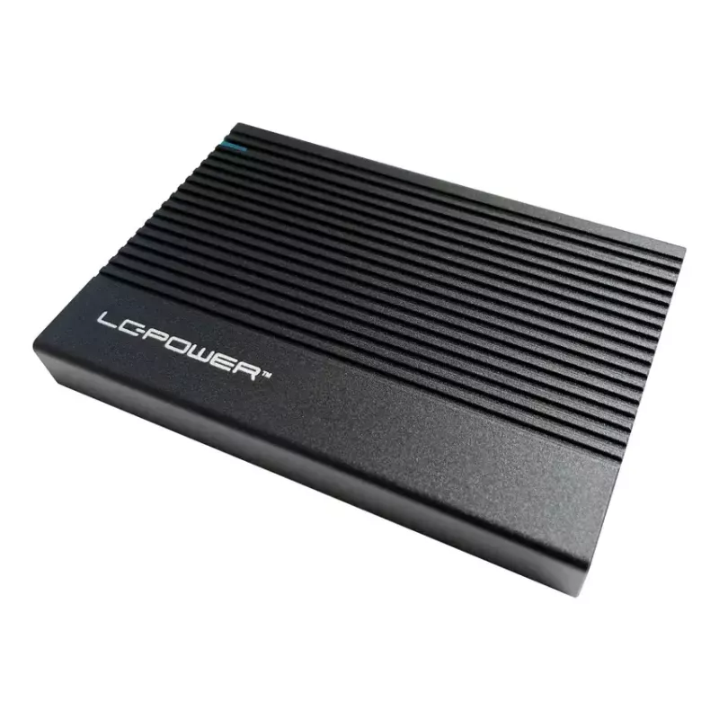 LC-Power LC-25U3-C 2,5-inch SATA HDD-behuizing, USB-C 3.2 Gen 2x1 10 Gb/s, SATA 6 Gb/s, zwart
