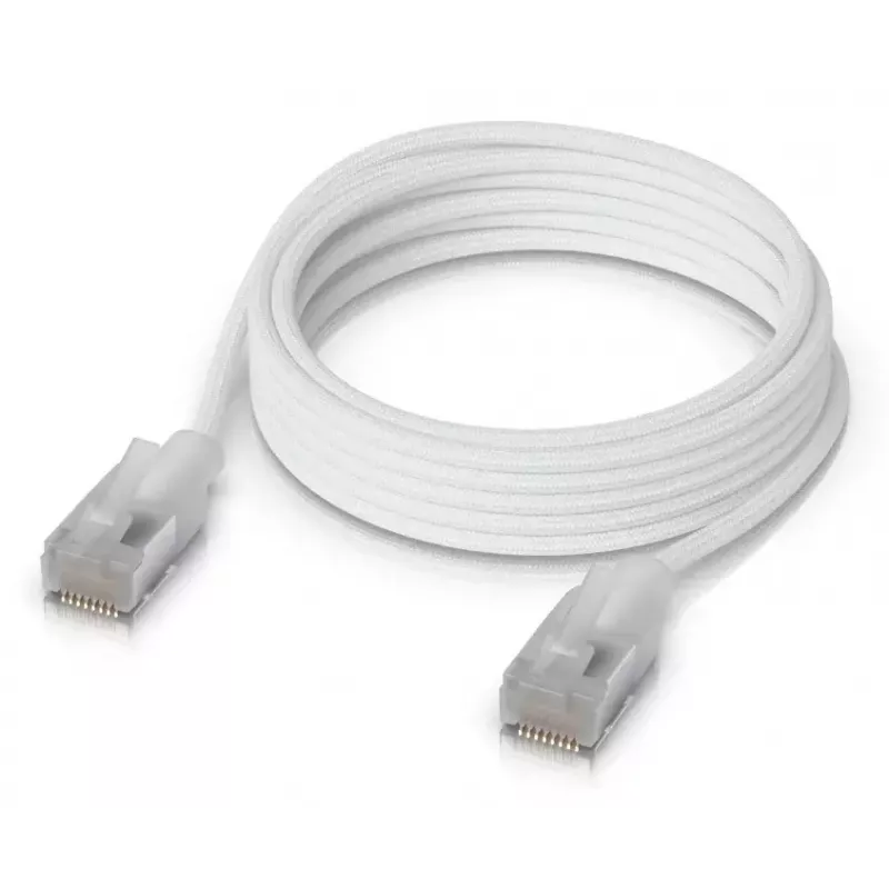 Netwerkkabel Ubiquiti UACC-Cable-Patch-EL-C6A-2M-W RJ-45 Cat6a 2m doorschijnend wit