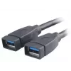 USB-kabel 2 x USB A Akasa AK-CBUB09-15BK zwart
