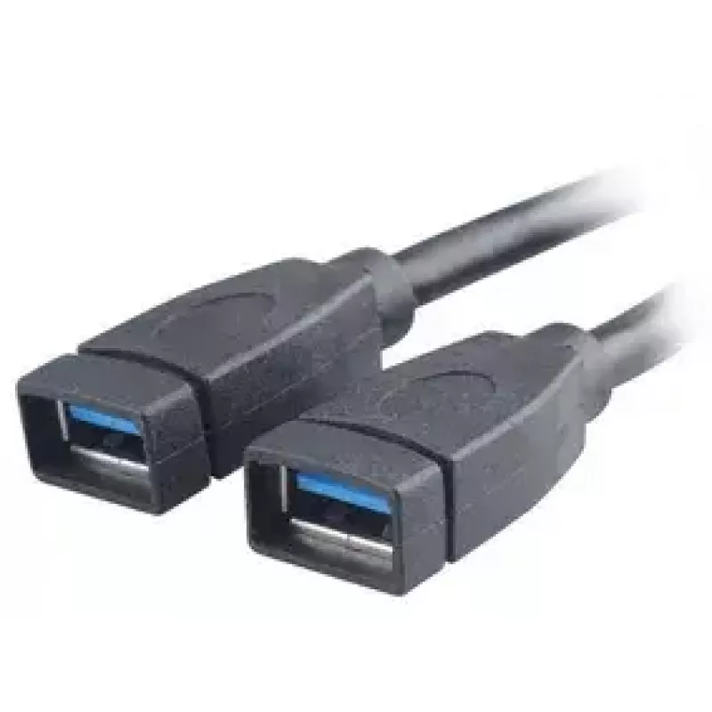 USB-kabel 2 x USB A Akasa AK-CBUB09-15BK zwart