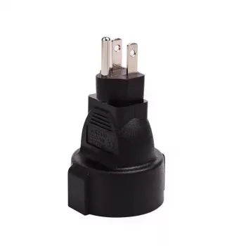 Microconnect PETRAVEL3 netstekker-adapter type B type F zwart