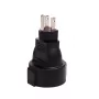 Microconnect PETRAVEL3 netstekker-adapter type B type F zwart