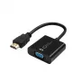 Microconnect HDMVGA2B videokabel-adapter 0,15 m VGA (D-Sub) HDMI type A (standaard) zwart