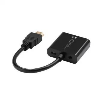 Microconnect HDMVGA2B videokabel-adapter 0,15 m VGA (D-Sub) HDMI type A (standaard) zwart