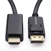 MicroConnect MC-DP-HDMI-050 DisplayPort 1.2-naar-HDMI-kabel, male-male, 0,5 m, 1080p 60 Hz, zwart