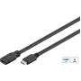 Microconnect USB3.1CC1EX USB-kabel USB 3.2 Gen 1 (3.1 Gen 1) 1 m USB C zwart