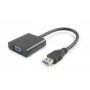 Microconnect USB3.0VGA USB-grafische adapter 1920 x 1080 pixel zwart