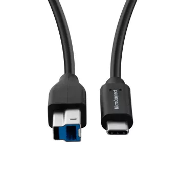 USB-kabel Microconnect USB3.1CB2 1,8 m USB-C USB-B 5 Gbit/s zwart