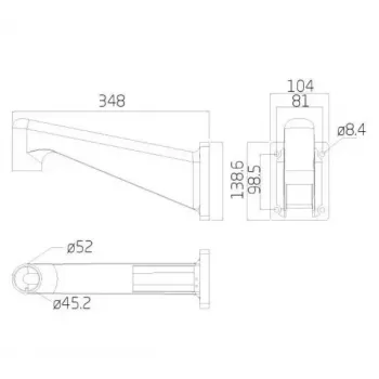 Ernitec 0070-10108 beveiligingscamera-accessoire houder