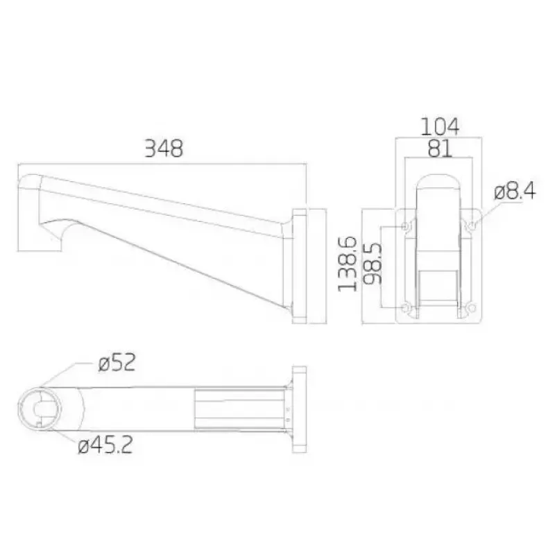 Ernitec 0070-10108 beveiligingscamera-accessoire houder