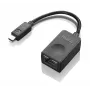 Lenovo 04X6435 kabeladapter RJ45 zwart