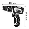 Bosch GSB 10,8-2-LI Professional keyless zwart, blauw, rood