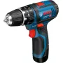 Bosch GSB 10,8-2-LI Professional keyless zwart, blauw, rood