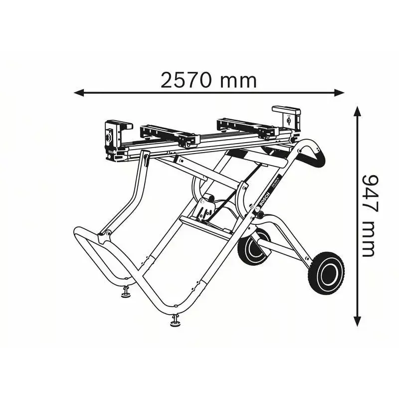 Bosch GTA 2500 W Professional zaagtafel opvouwbaar