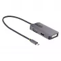 StarTech.com USB-C-videoadapter, USB-C naar HDMI DVI VGA-adapter, tot 4K 60Hz, aluminium, multiport-videodisplayadapter, Thunderbolt 3/4-compatibel, USB Type-C-reisadapter