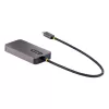 StarTech.com USB-C-videoadapter, USB-C naar HDMI DVI VGA-adapter, tot 4K 60Hz, aluminium, multiport-videodisplayadapter, Thunderbolt 3/4-compatibel, USB Type-C-reisadapter