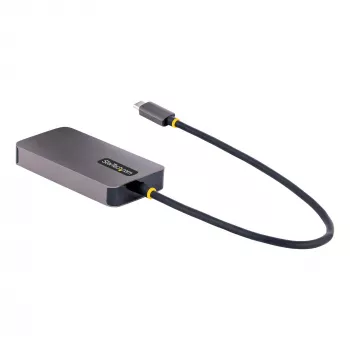 StarTech.com USB-C-videoadapter, USB-C naar HDMI DVI VGA-adapter, tot 4K 60Hz, aluminium, multiport-videodisplayadapter, Thunderbolt 3/4-compatibel, USB Type-C-reisadapter